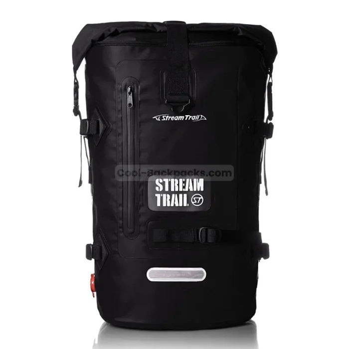 40L Roll Top Backpack - Black