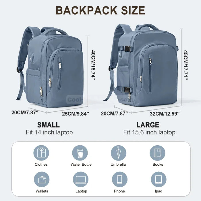 Backpack Suitcase Carry On - Blue / Small