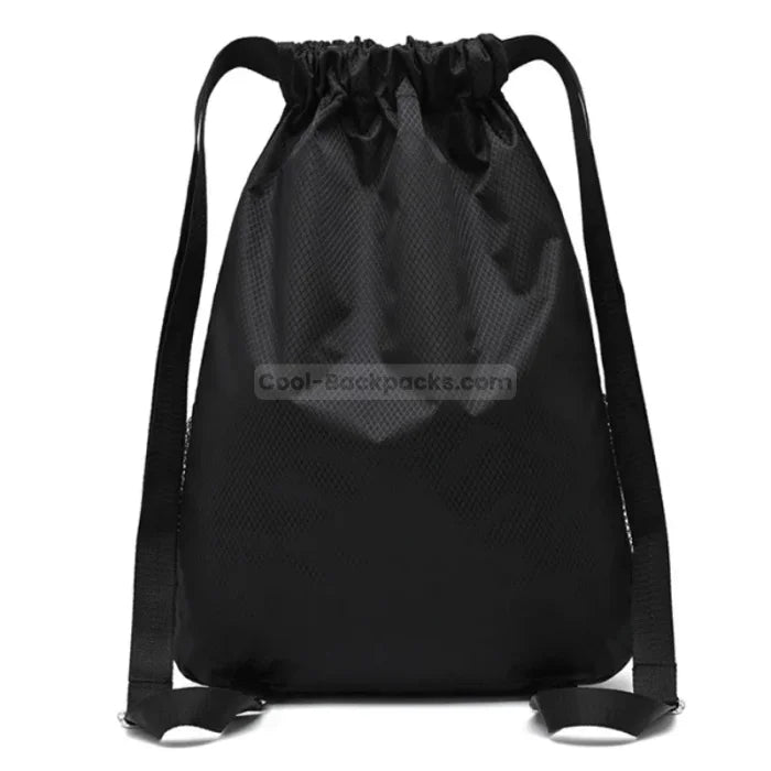 Black Drawstring Backpack