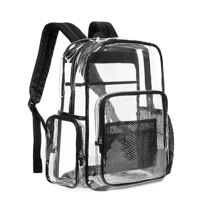 Black Transparent Backpack