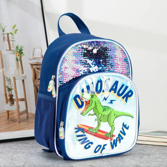 Blue Dinosaur Backpack - N1801 - 1