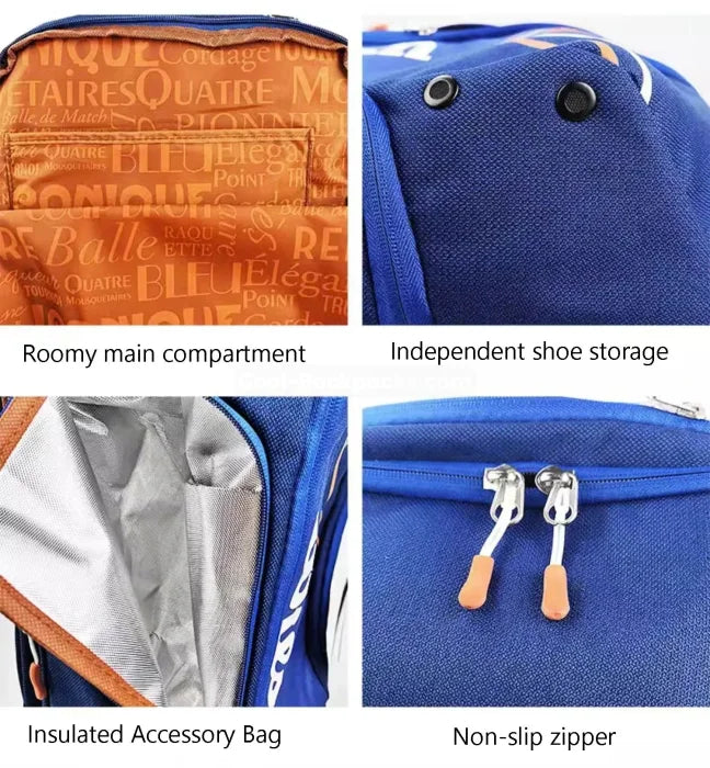 Blue Tennis Backpack