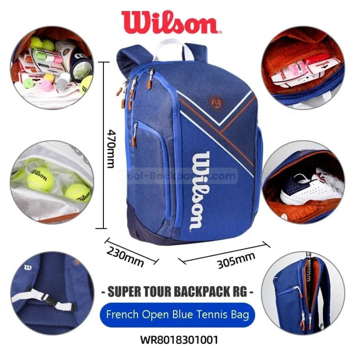 Blue Tennis Backpack