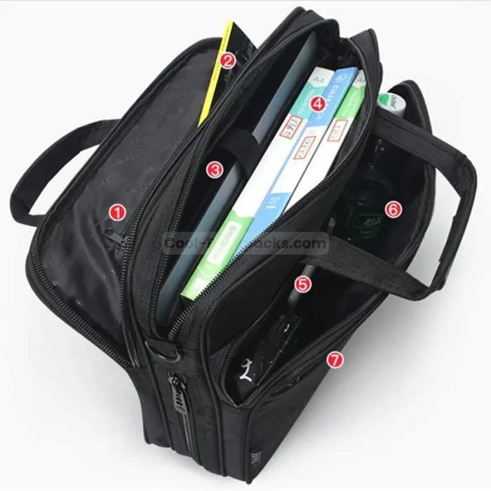 Business Messenger Bag - Black