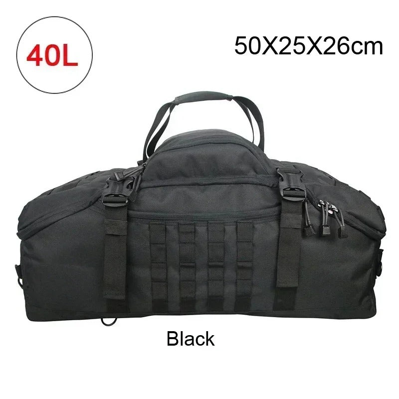 Camo Gym Backpack - 40L Black