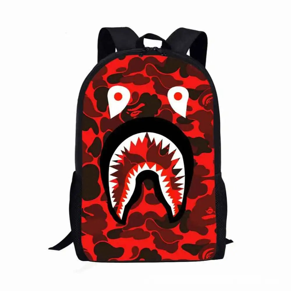 Camo Shark Backpack - Color 14 / 13 inches