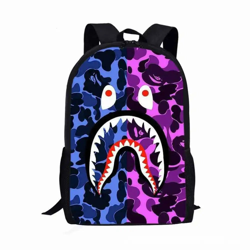 Camo Shark Backpack - Color 13 / inches