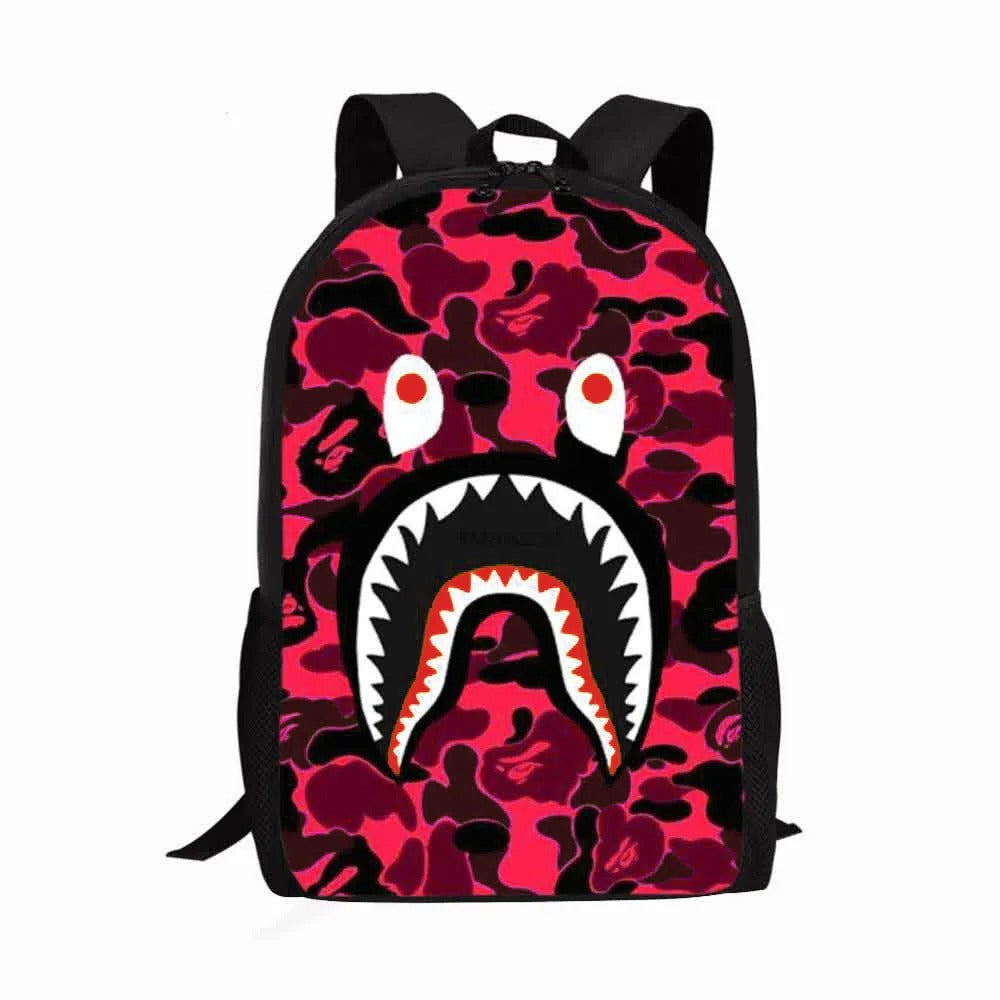 Camo Shark Backpack - Color 7 / 13 inches