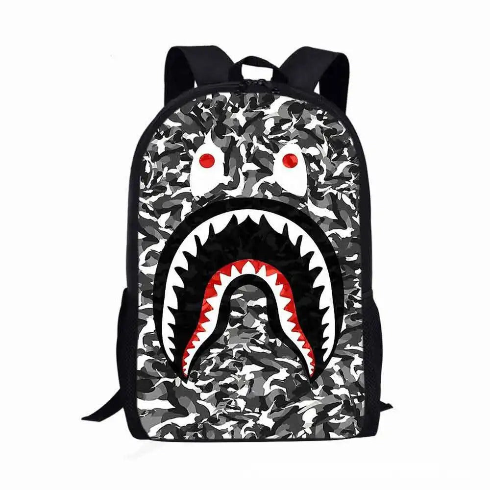 Camo Shark Backpack - Color 10 / 13 inches
