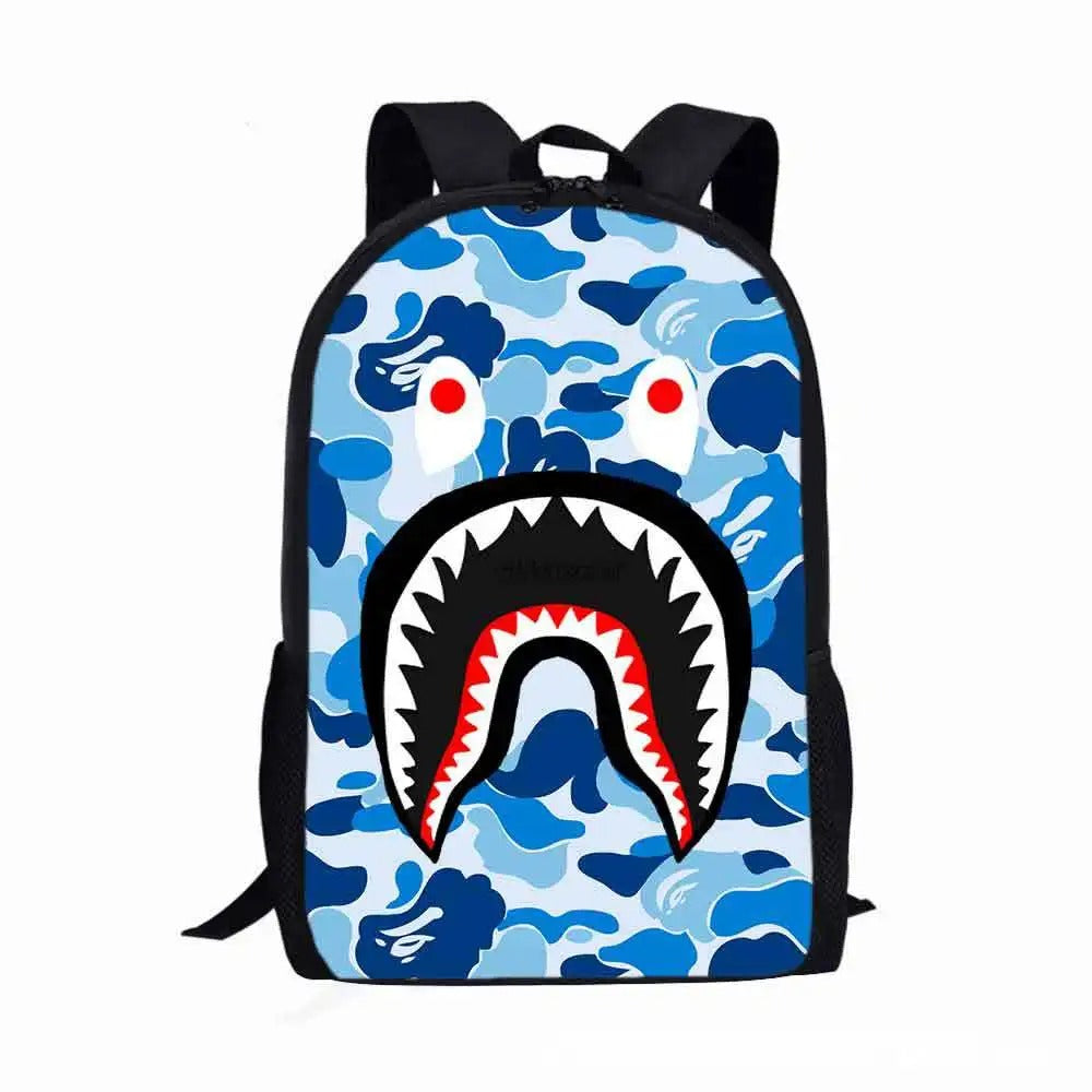 Camo Shark Backpack - Color 11 / 13 inches