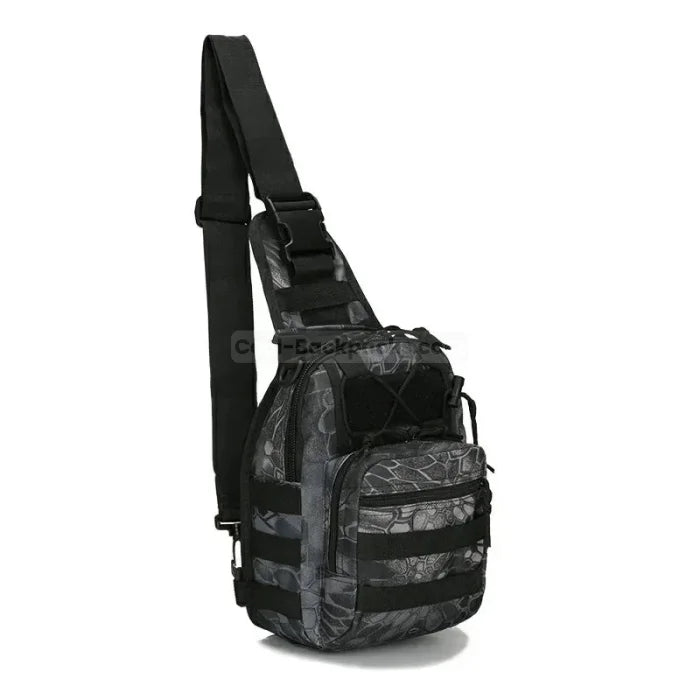 Camo Sling Backpack - Black camo