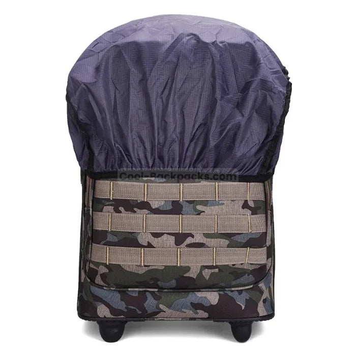 Camouflage Rolling Backpack