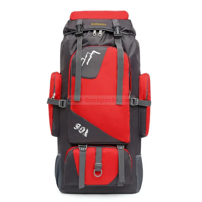 Camping Hiking Backpack - Red