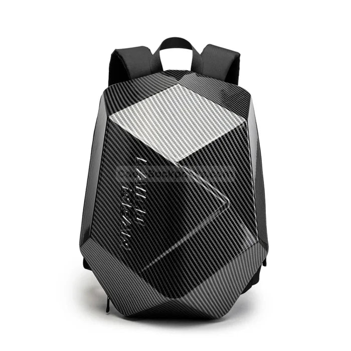 Carbon Fiber Motorcycle Backpack - Black