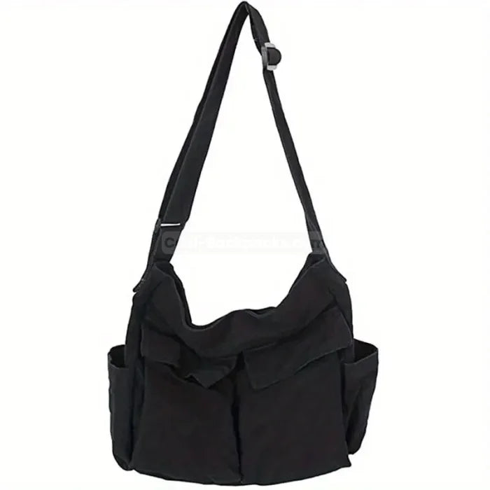 Cargo Messenger Bag - Black