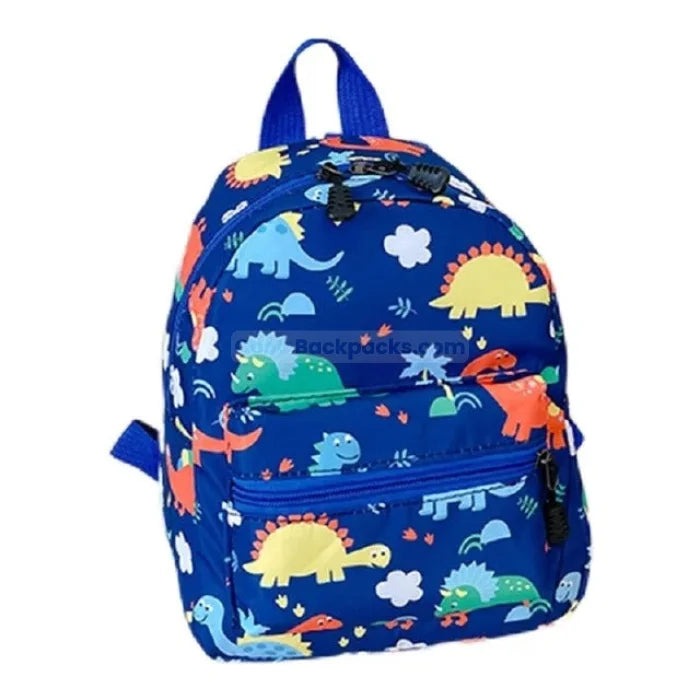 Cartoon Dinosaur Backpack - Blue