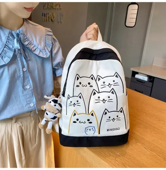 Cat Pattern Backpack