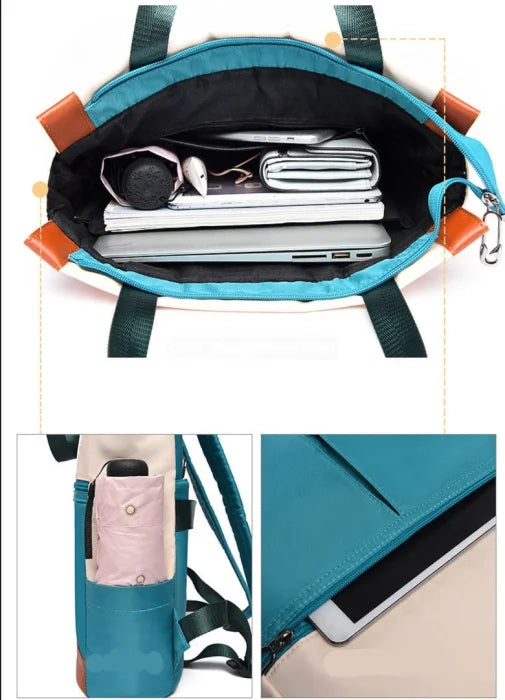 Convertible Laptop Backpack Tote