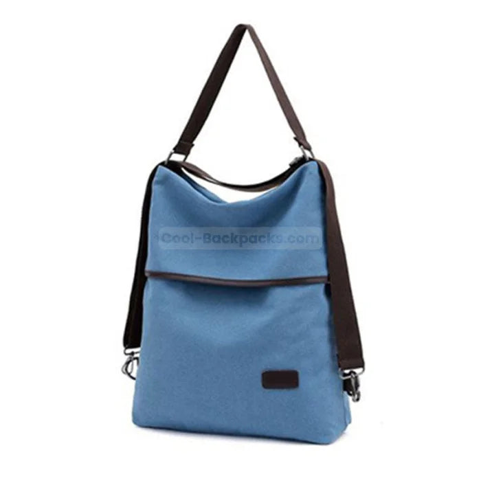 Convertible Tote Backpack - Blue