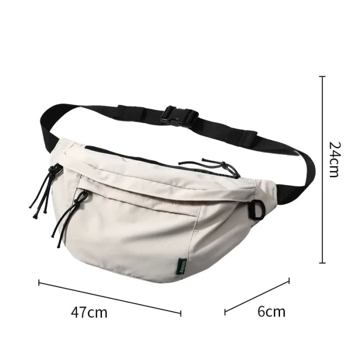 Crossbody Sling Backpack - White