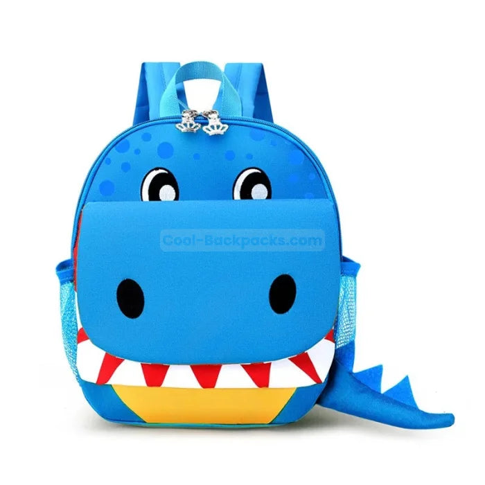 Custom Dinosaur Backpack - Blue / No Need