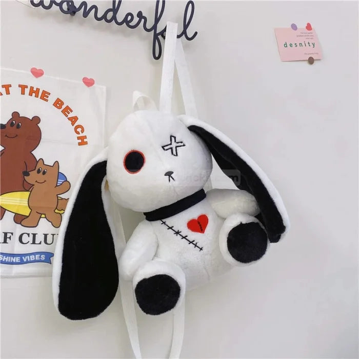 Cute Bunny Backpack - White