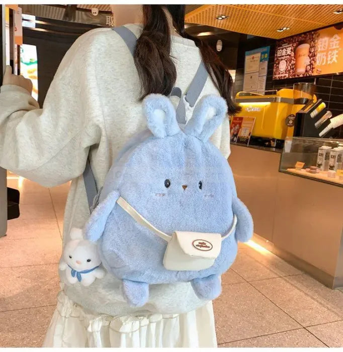 Cute Cartoon Backpack - Blue