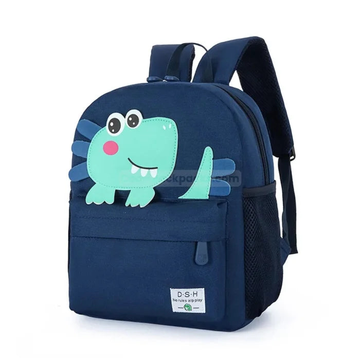 Cute Dinosaur Backpack - Deep Blue