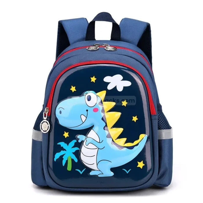 Dinosaur Backpack 3D - Dark blue