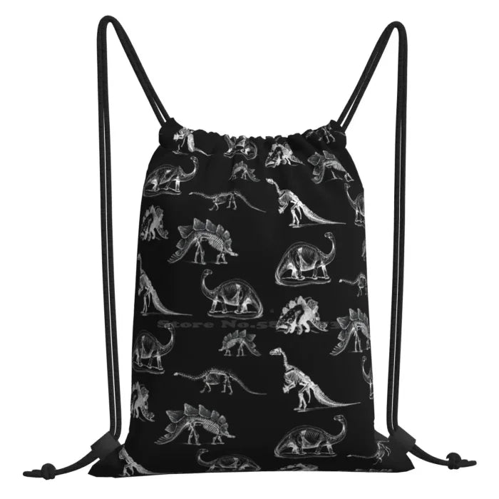 Dinosaur Skeleton Backpack - BackPack - Black