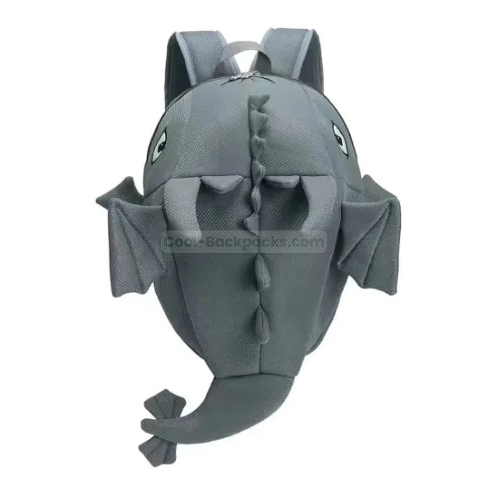 Dinosaur Stuffed Animal Backpack - Grey / 40x30cm