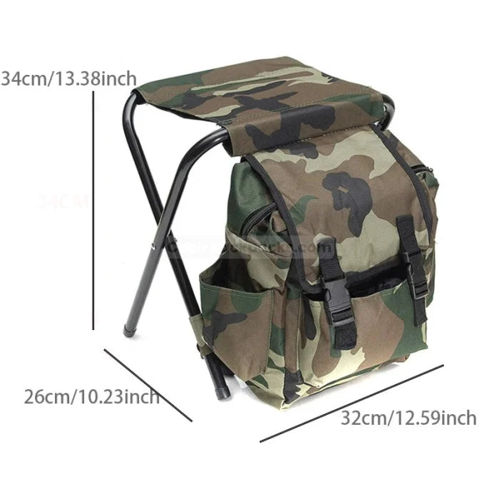 Fishing Chair Backpack - Camouflage