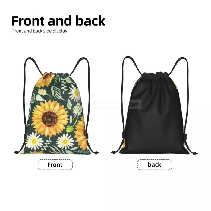 Floral Drawstring Backpack