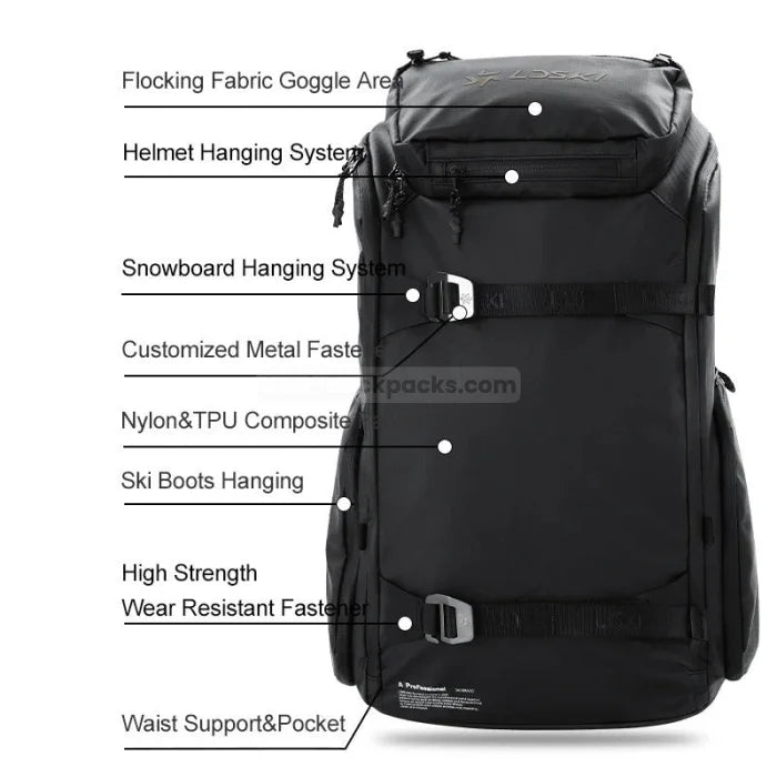 Flow Snowboard Backpack - Black