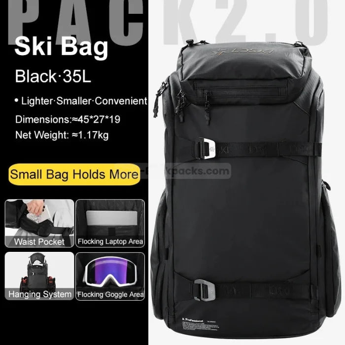 Flow Snowboard Backpack - Black