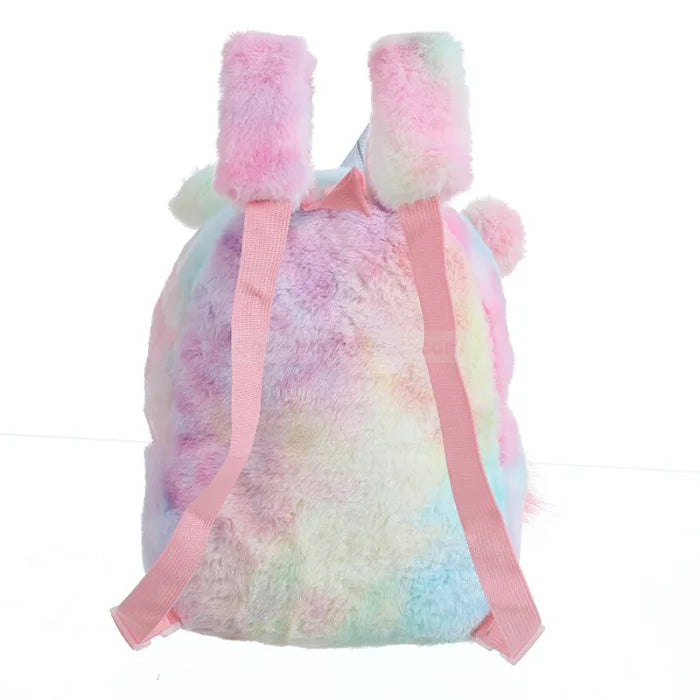 Fluffy Cute Unicorn Backpack