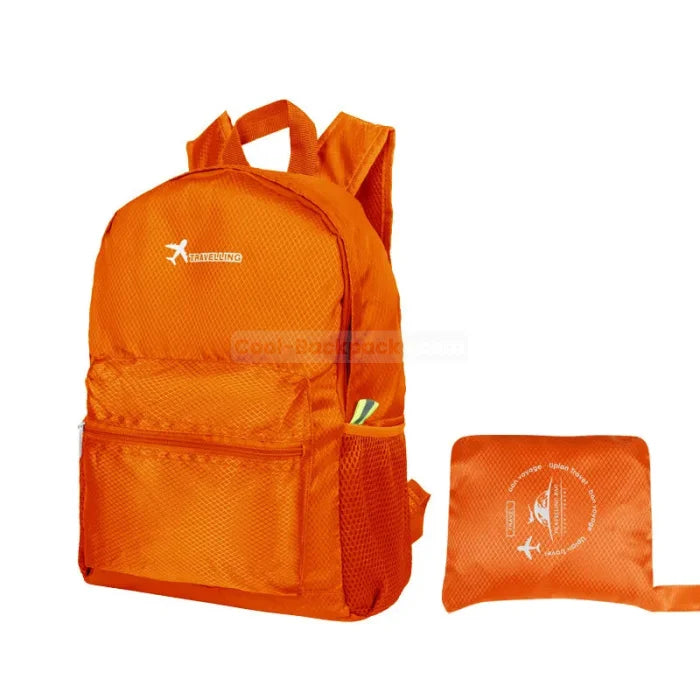 Foldable Travel Backpack - Orange