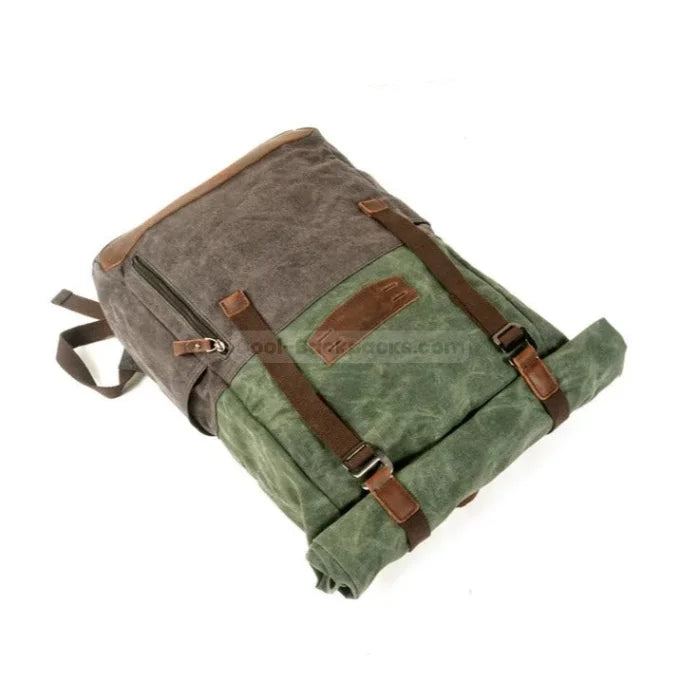 Green Canvas Backpack