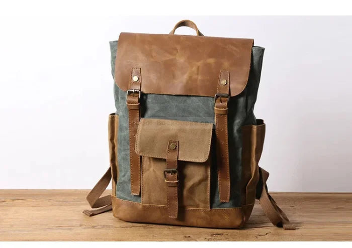 Green Canvas Rucksack