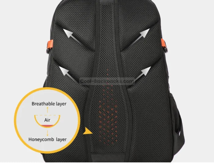 Grey and Orange Backpack