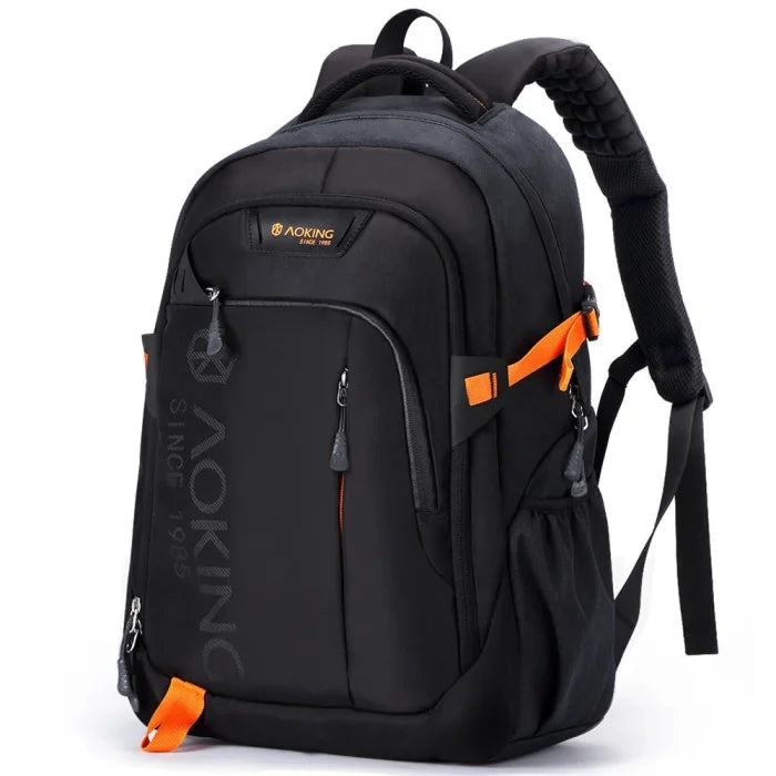 Grey and Orange Backpack