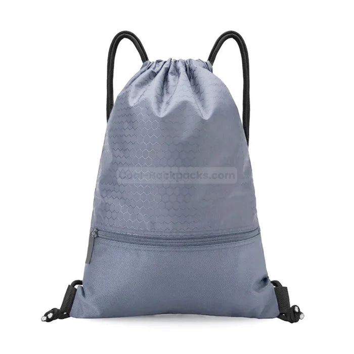 Gym Drawstring Backpack - Grey