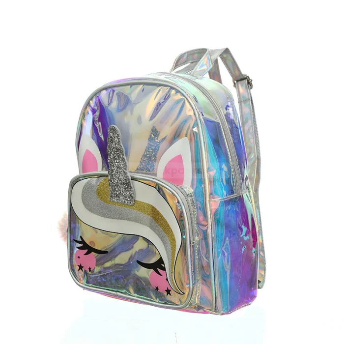 Holographic Unicorn Backpack - hologram / 11 Inches