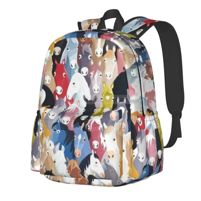 Horse Themed Backpack - Color 3 / 20 inches