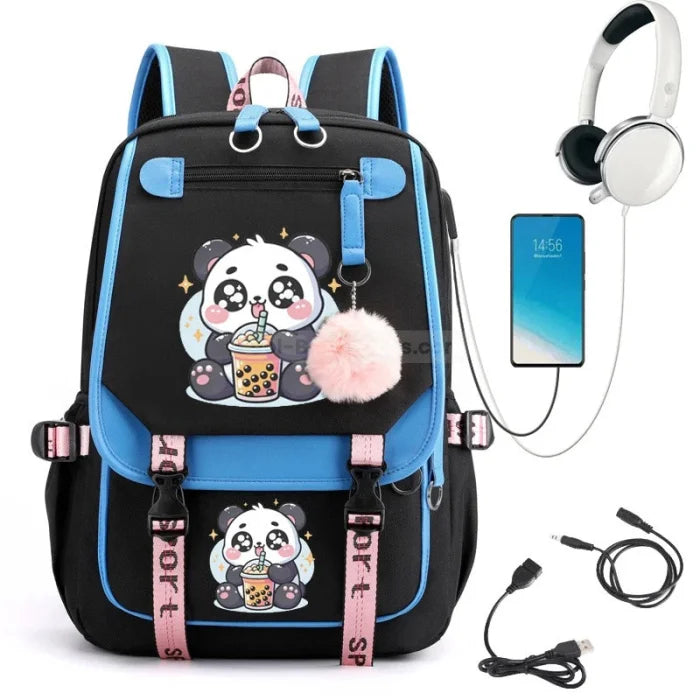 Kawaii Panda Backpack - 240309 - 33 - 1