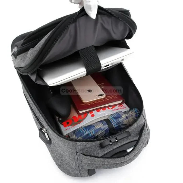 Large Wheel Rolling Backpack