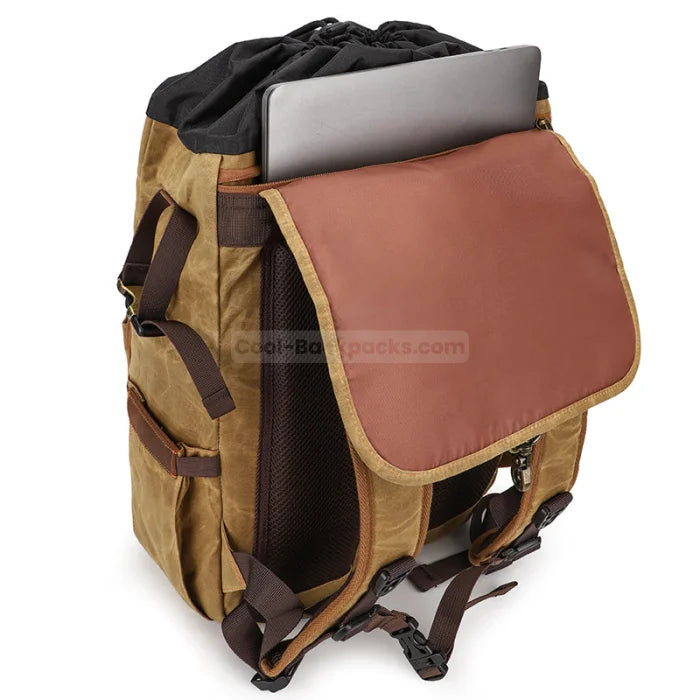 Leather Camera Backpack