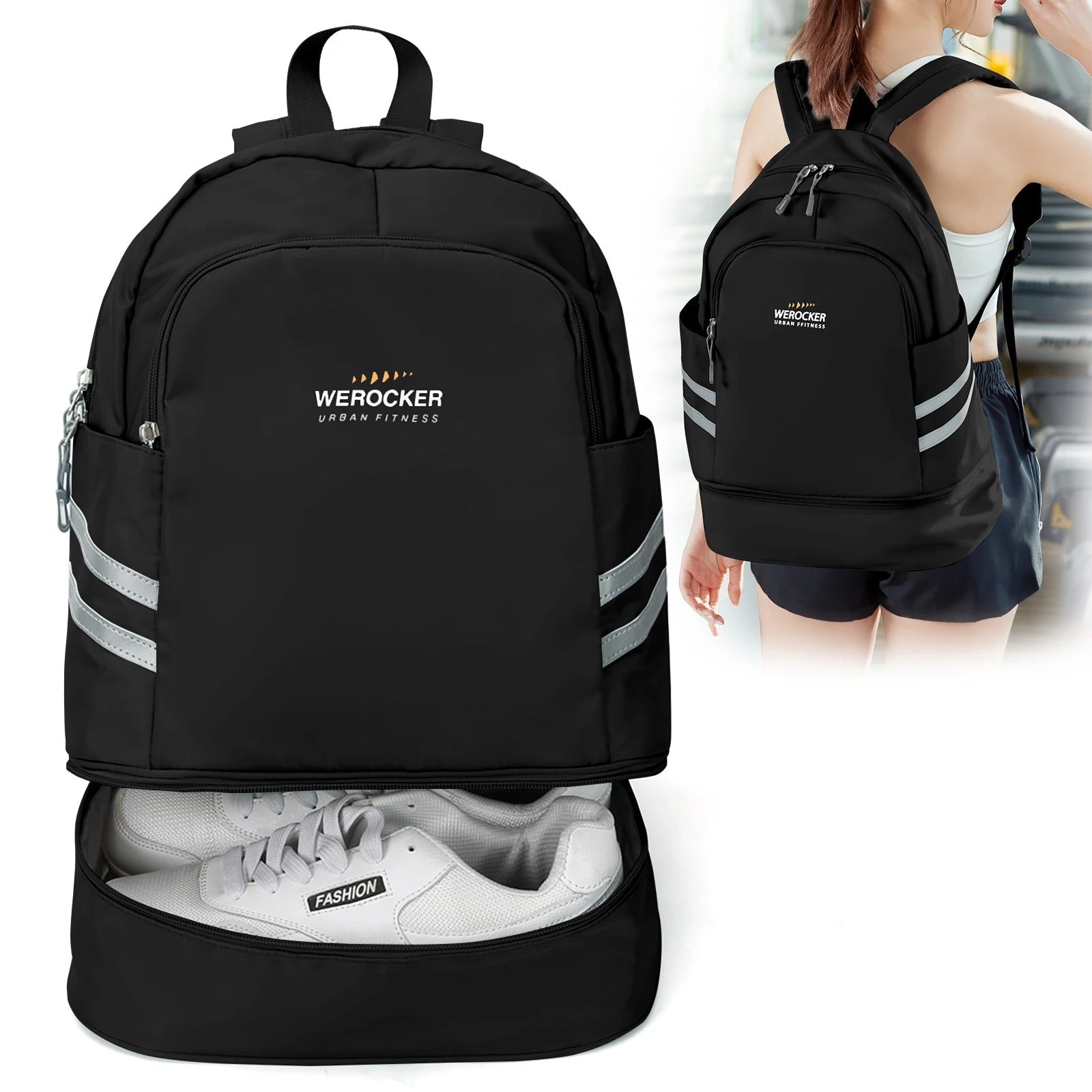 Lightweight Gym Backpack - Black / Small