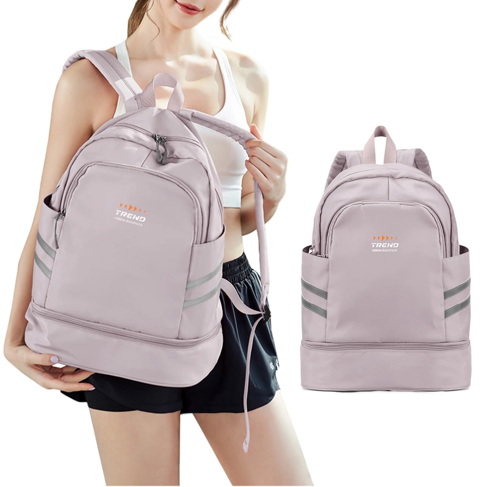 Lightweight Gym Backpack - Lotus Pink / Small