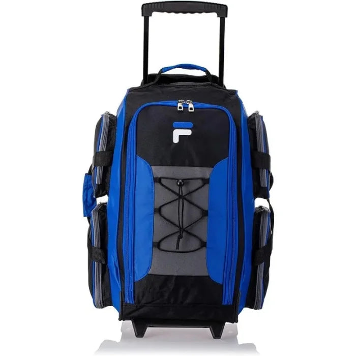 Lightweight Rolling Backpack - Blue